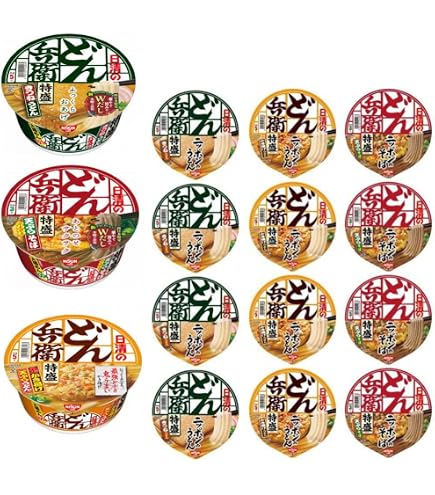 Amazon.co.jp: 日清どん兵衛 特盛シリーズ(東) 3種類×4(12食)セット