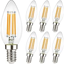 Amazon | 億米 レトロ風 LED電球 C35 E17 40W相当 電球色 6個入