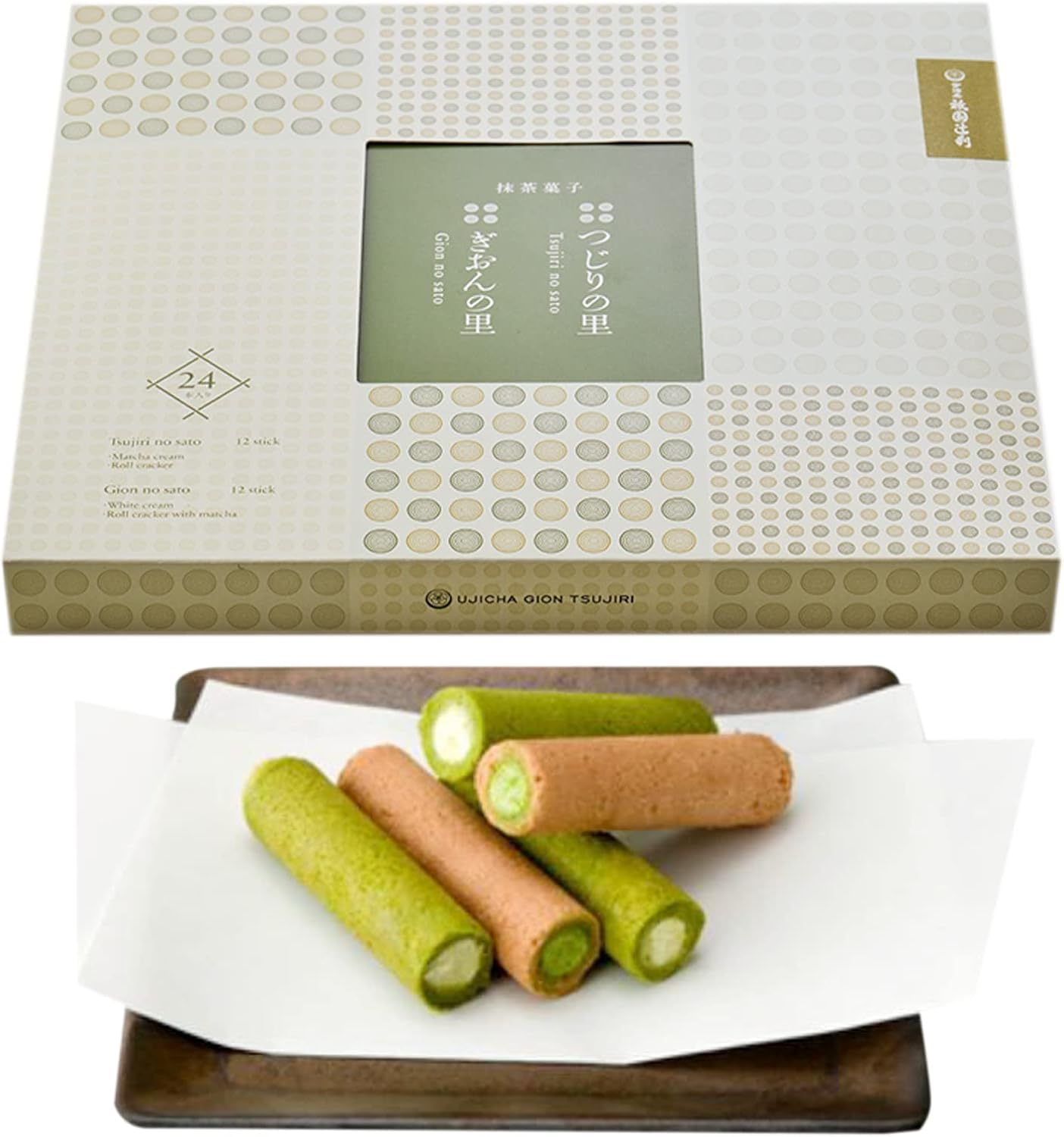 祇園辻利 ぎおんの里&つじりの里 アソート 24本 個包装 お菓子 お歳暮 ギフト 抹茶 菓子 京都 お土産 手土産 職場 お祝い お返し 贈り物 お礼 小分け 和菓子 焼き菓子