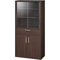 Amazon｜白井産業 食器棚 カップボード キッチン収納 ガラス 