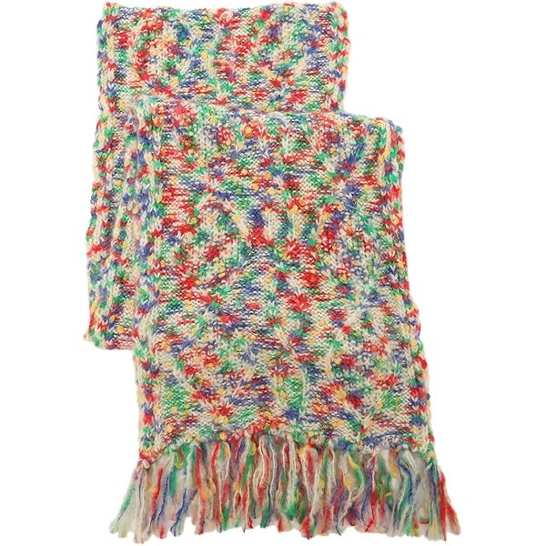 Amazon | [ジョシュアエリス] マフラー カシミア グレー マルチ