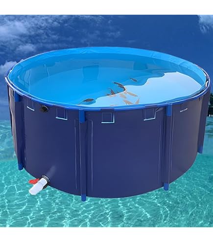 Amazon | FRP水槽 大 青い アクアリウム サカナ用 プラスチック