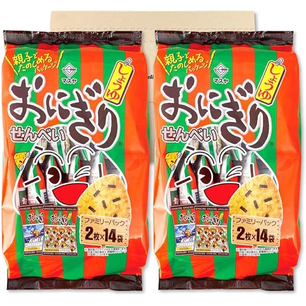 Amazon.co.jp: マスヤ おにぎりせんべい 銀しゃり ファミリー
