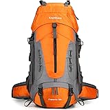 King'sGuard 60L Hiking Backpack Lightweight Outdoor Waterproof Camping Backpack Travel Daypack with Rain Cover