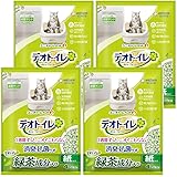 デオトイレ 1週間消臭・抗菌 飛散らない緑茶成分入り・消臭サンド 4L×4個入り 【ケース販売】 グリーンティー