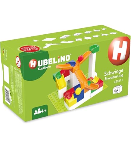 Amazon.co.jp: HUBELINO Marble Run - 128-Piece Run Elements