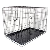 WEIMALL ペットケージ 折りたたみ サークル 93×57.5×64.5cm 中型犬 大型犬 組立簡単 犬小屋