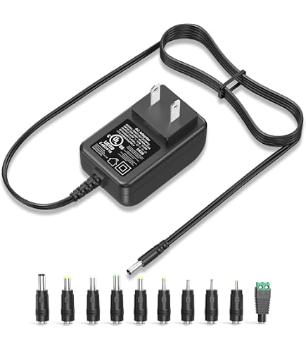 12V 1.5A Power Supply Adapter (2-Pack) - UL Listed 18W Charger For CCTV Cameras & Routers