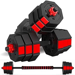 Wout バーベルにもなる ダンベル 5kg 10kg 20kg 2個セット