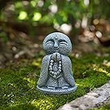 RemeeHi お地蔵さんセット癒し可愛い小型置物祈りお地蔵様おじぞうさま守り神みかげ石 幸せ願い縁の良いおきもお かわいい御影石 神仏像 (霊珠)