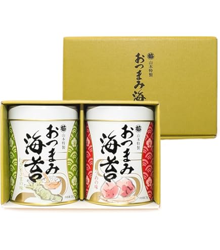 Amazon.co.jp: 山本海苔店 「梅の花」2号缶2本詰合せ のり 海苔 詰合せ