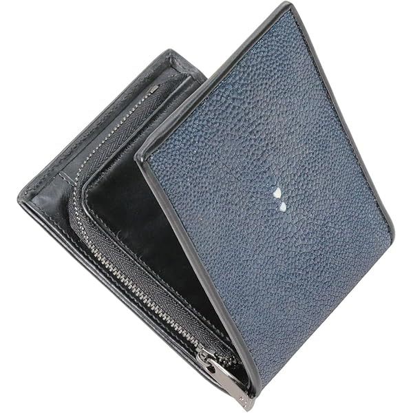 Amazon | 【希少品】エイ革 二つ折り短財布 2色＜革製品
