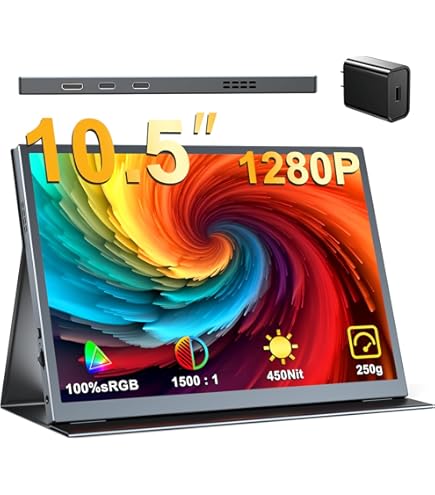 Amazon.co.jp: EVICIV モバイルモニター 10.5インチ ポータブル