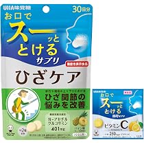 Amazon | UHA味覚糖 瞬間サプリ 機能性表示食品 ひざケア パイン味 30