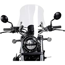 レブル250/500ブラックウィンドシールド 中古　取り付け金具付き Amazon | Entrotechレブル250 500 ウインドスクリーン ウインド