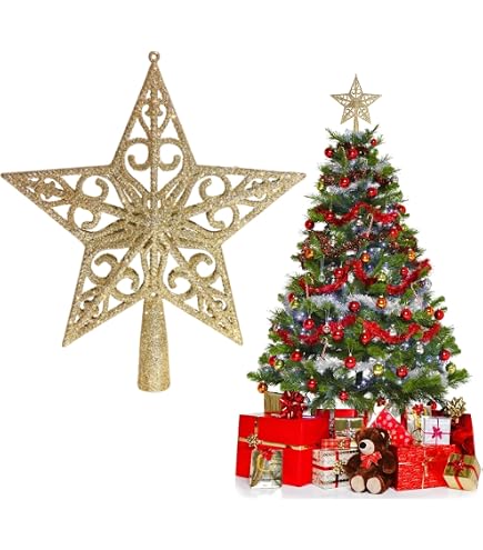 Amazon.co.jp: JOLUCE クリスマス ツリートップ スター クリスマス