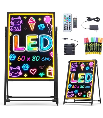 Amazon | 文字が光るLEDサインボード ネオンサイン 看板 置き型 壁掛け