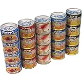 サンヨー 缶詰 フルーツ 20缶セット 【5種×各4缶】 サンヨー堂 SUNYO みかん みつまめ パイン フルーツミックス 防災食 非常食 保存食 果物 みつ豆