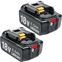 Amazon.co.jp: 2個セット 互換 マキタ 18V バッテリー 5.5Ah