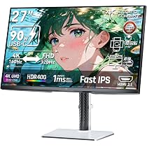 Amazon.co.jp: KTC 27インチ ゲーミングモニター 4K 160Hz FHD 320Hz