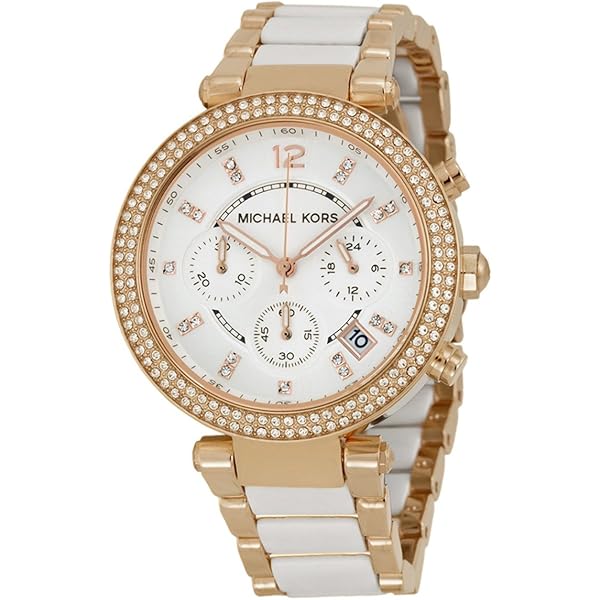 Amazon.co.jp: Michael Kors Women's Parker MK2277 Silver/White