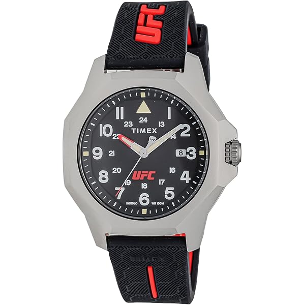 Amazon | Timex UFC メンズ プロ 44mm 腕時計, ブラック