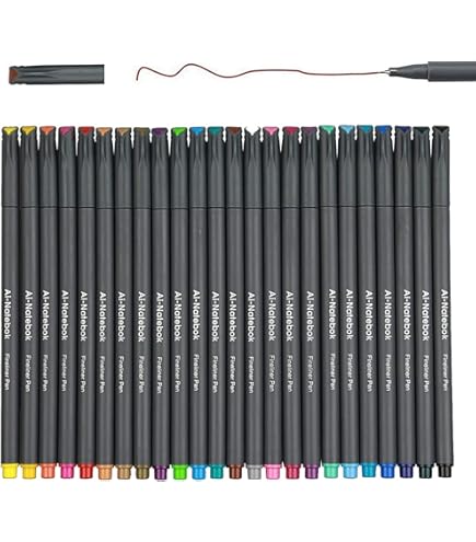 Rotring Penne A Punta Fina 0.4 Mm - Confezione Da 10 Colorate Per Scrivere E Disegnare - Foto 13
