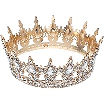 Amazon.co.jp: CALLARON 王冠 髪飾り ティアラ 花嫁 クラウン おしゃれ