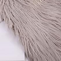 雑誌掲載品　Public Tokyo 新品　フェイクファー　オシャレ　シャギー Amazon | 180x50cm厚い虹しま模様柄フェイクファー生地 柔らかい