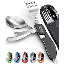 Amazon.co.jp: オーブルー アウトドア用カラトリー 4in1 セット