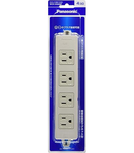 Amazon.co.jp: パナソニック(Panasonic) 電源コンセント OAタップ(接地