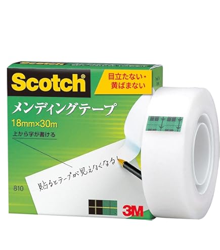 Amazon | 3M スコッチ テープ メンディングテープ 18mm×30m 小巻 810-1