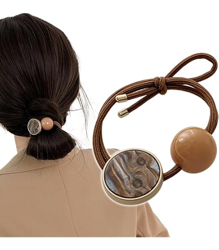 Amazon | ヘアゴム オニキス クリスタル 天然石 ヘアアクセサリー 大人