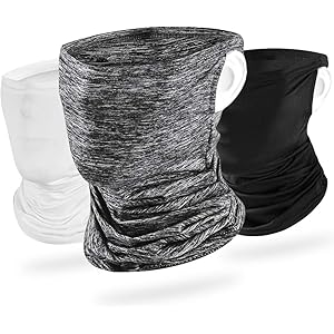 【3枚】 ネックゲイター 冷感 夏 耳かけ ネックガード ランニング フェイスカバー UVカット ネックカバー 日焼け防止 UPF50+ 吸汗速乾 伸縮・通気性 呼吸しやすい 男女兼用