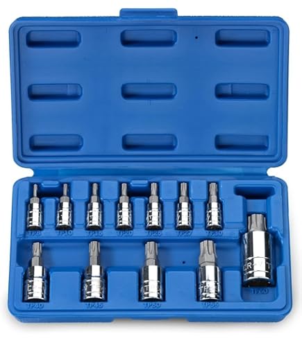 TMAX 4-Piece Torx Plus 50IP 2L Bit Socket Set - 1/2 Inch Square Drive Impact Ready