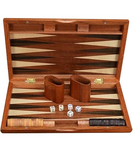 Amazon.co.jp: 高級レザー バックギャモンセット - ボードゲーム (15