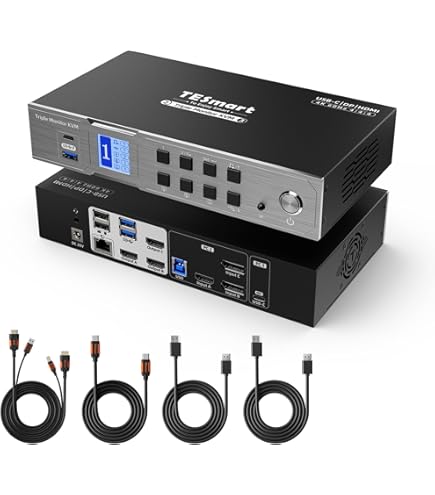 Amazon.co.jp: TESmart KVMスイッチ 16ポート HDMI | 4K 30Hz Ultra HD