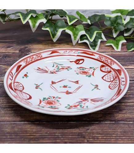 Amazon.co.jp: 九谷焼○12号盛皿○吉田屋○N155-05(1525938) 303