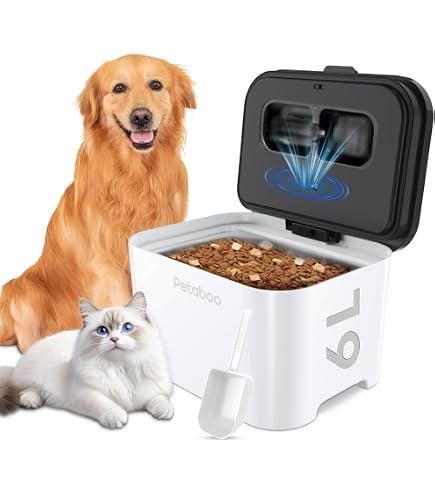 Amazon | POERDS ペットフードストッカー 真空 密閉 犬 猫餌 真空保存