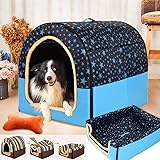 ペットベッド ドーム型 ペットハウス 2way 犬猫用 室内用 オールシーズン ふわふわ クッション付き 犬小屋 屋根付き 猫 テント おしゃれ 洗える 折りたたみ可 寝床 冷暖房 ホットカーペット対応 ペット用品 小型犬/猫用 ベッド s