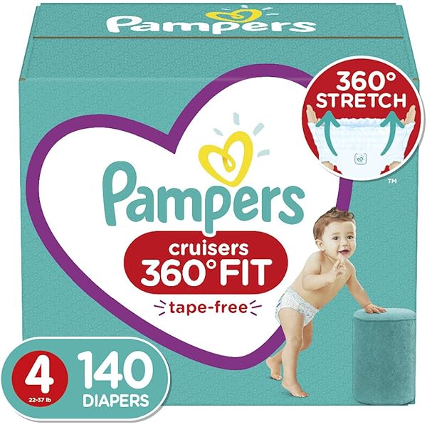 Diapers Size 4, 140Count - Pampers Pull 