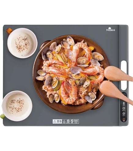 Amazon | COWSAR 食品保温プレート 電気保温トレイ 7段階温度調整
