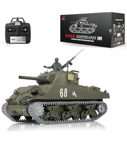Amazon.co.jp: 【エイシン】☆7.0 ver☆ 1/16 戦車ラジコン M4A3