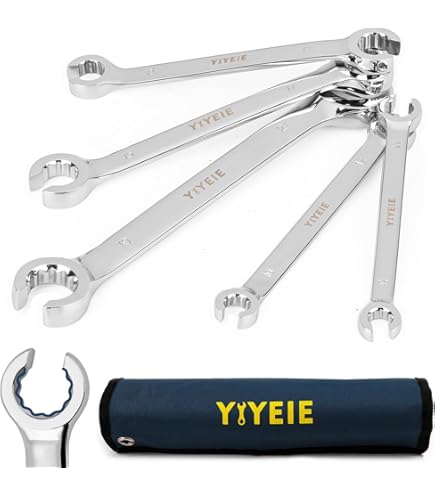 Sunex 980907 13mm X 14mm Fully Polished Flare Nut Wrench – Alloy Steel, Drop-Forged, For Automotive Repair & Plumbing
