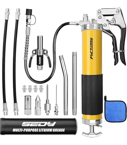 thumbnail image 2 of Grease Gun Coupler, Strong Lock On Greases Gun Couplers With 12" Spring 2 of 14