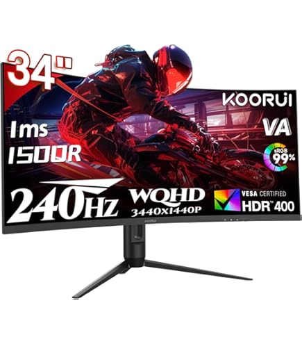 KOORUI 27 Inch OLED Gaming Monitor, 1440P 240Hz Computer Monitor
