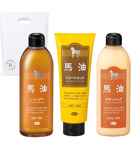 Amazon | アズマ商事【ストア袋入】馬油トリートメント と 馬油