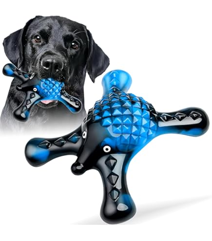 Quizvi Tough Nylon Dog Chew Bone - Bacon Flavor Toy For Aggressive Chewers, Large Dogs, Teeth Cleaning