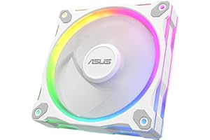 ASUS Prime MR120 ARGB Reverse Fan White Single Pack, 28mm Extra-Thick Frame, Quiet, high-Performance Cooling with PWM Control
