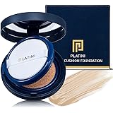 PLATINI メンズクッションファンデーション 【初心者でもムラなし】 青ひげ シミ 毛穴 をバレずにカバー！ 瞬間メイク スキンケア UVケア プラティニ 7in1 メンズファンデーション